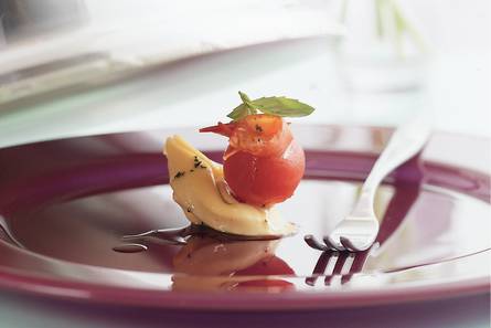 Tortelloni met basilicumolie
