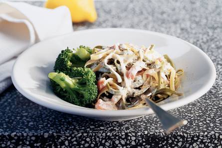 Tagliatelle met zalmroomsaus