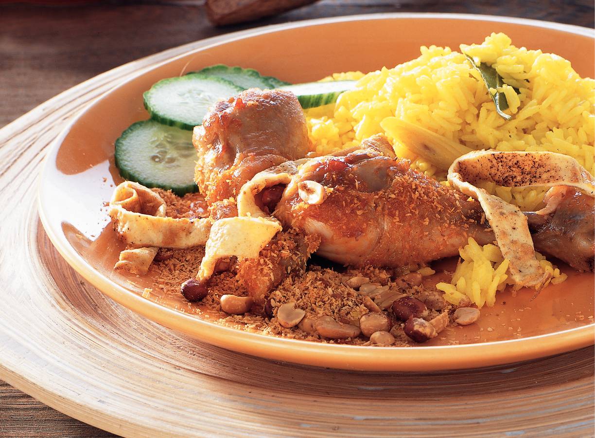 Nasi koening met tjotjo ajam