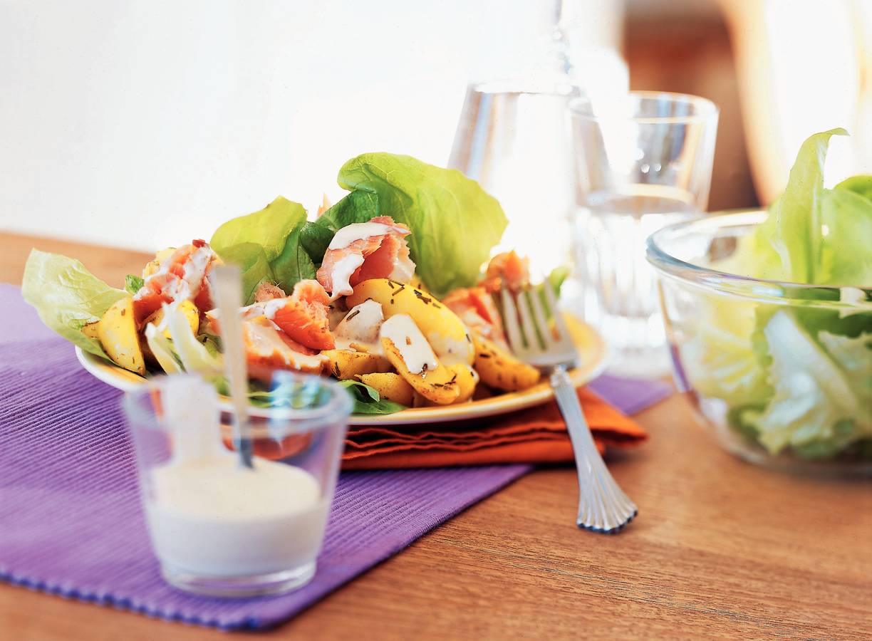Frisse zalmsalade