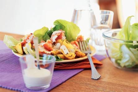 Frisse zalmsalade