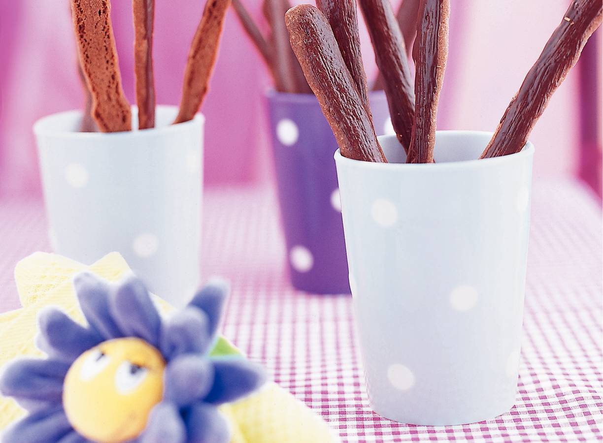 Zwavelstokjes met chocolade