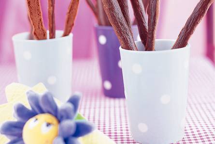 Zwavelstokjes met chocolade