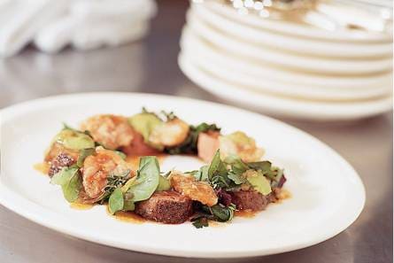 Kruidensalade met lamsvlees
