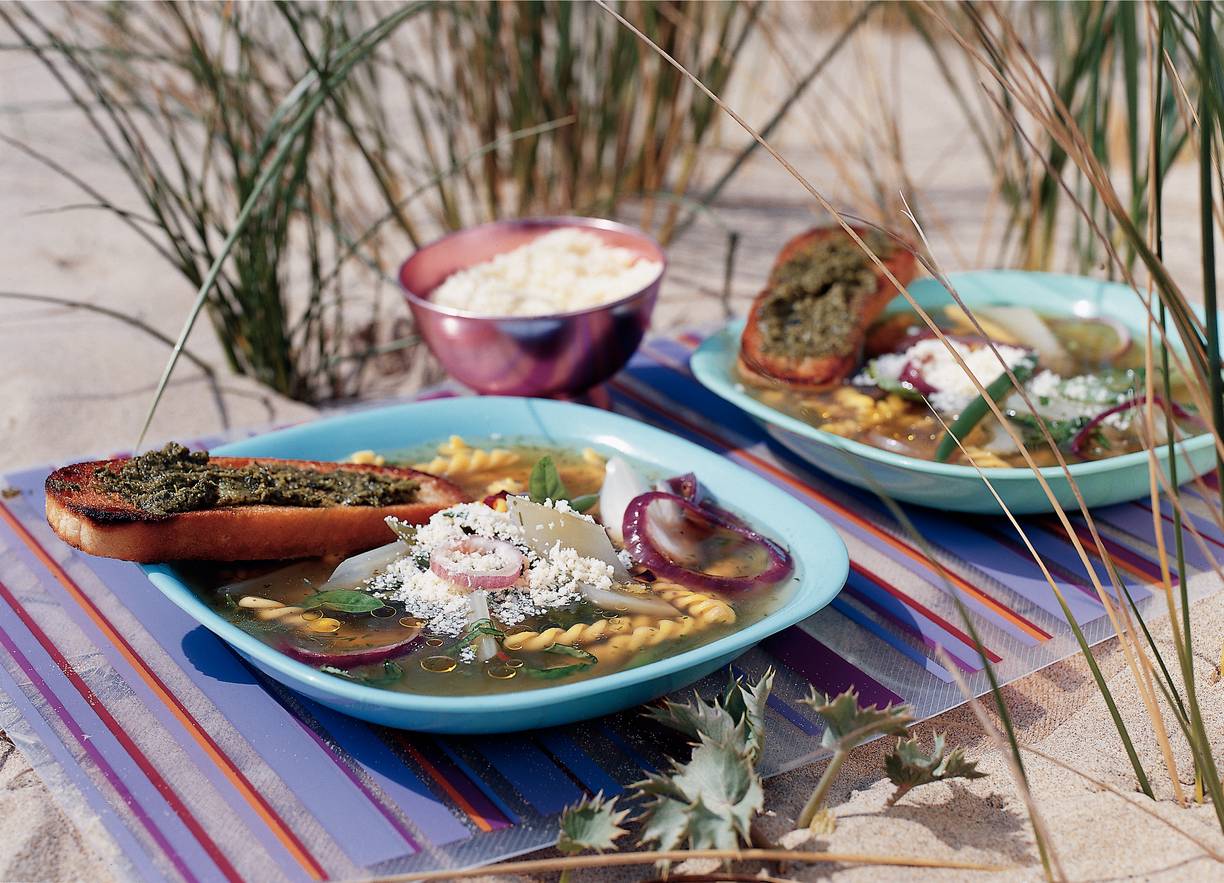 Zomerse minestronesoep