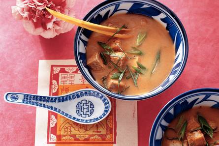 Kokossoep met tofu