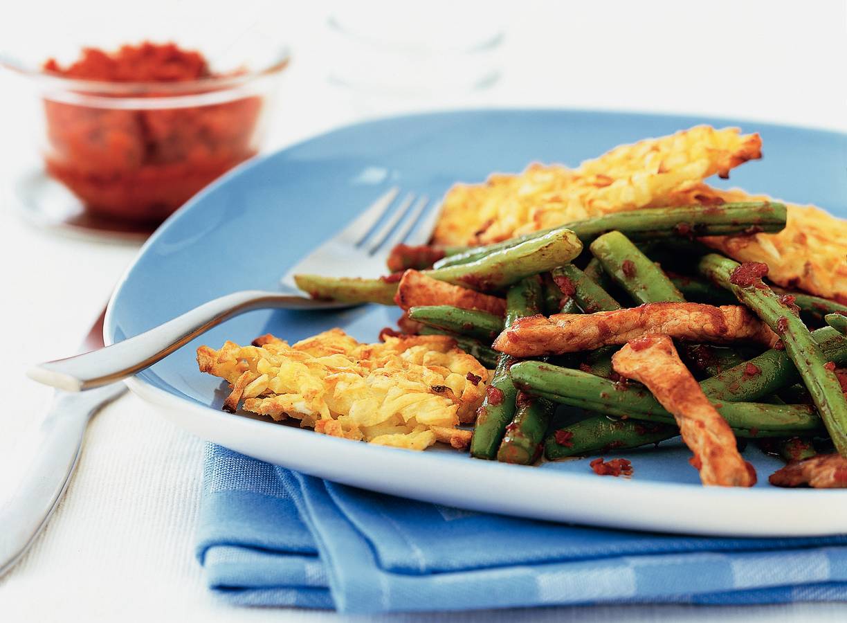 Varkensschnitzel met rösti