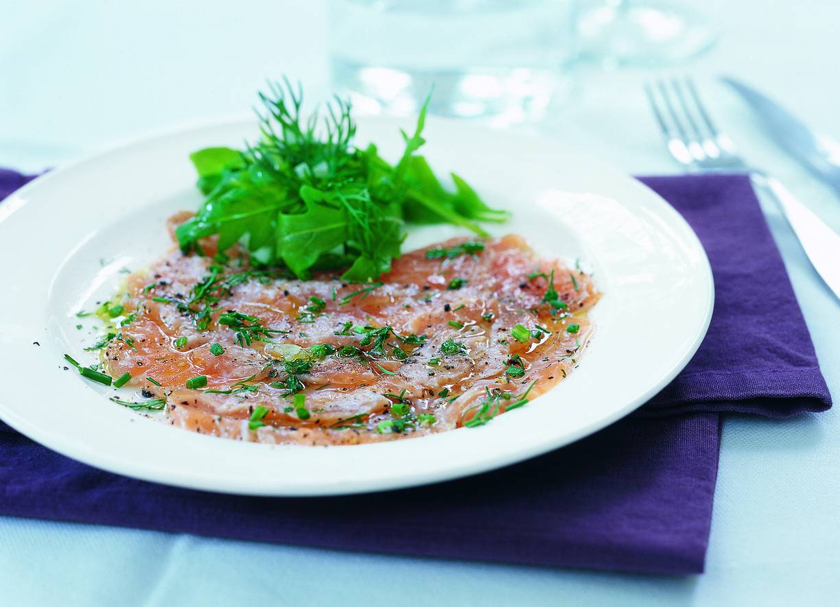 Zalm in kruidenmarinade