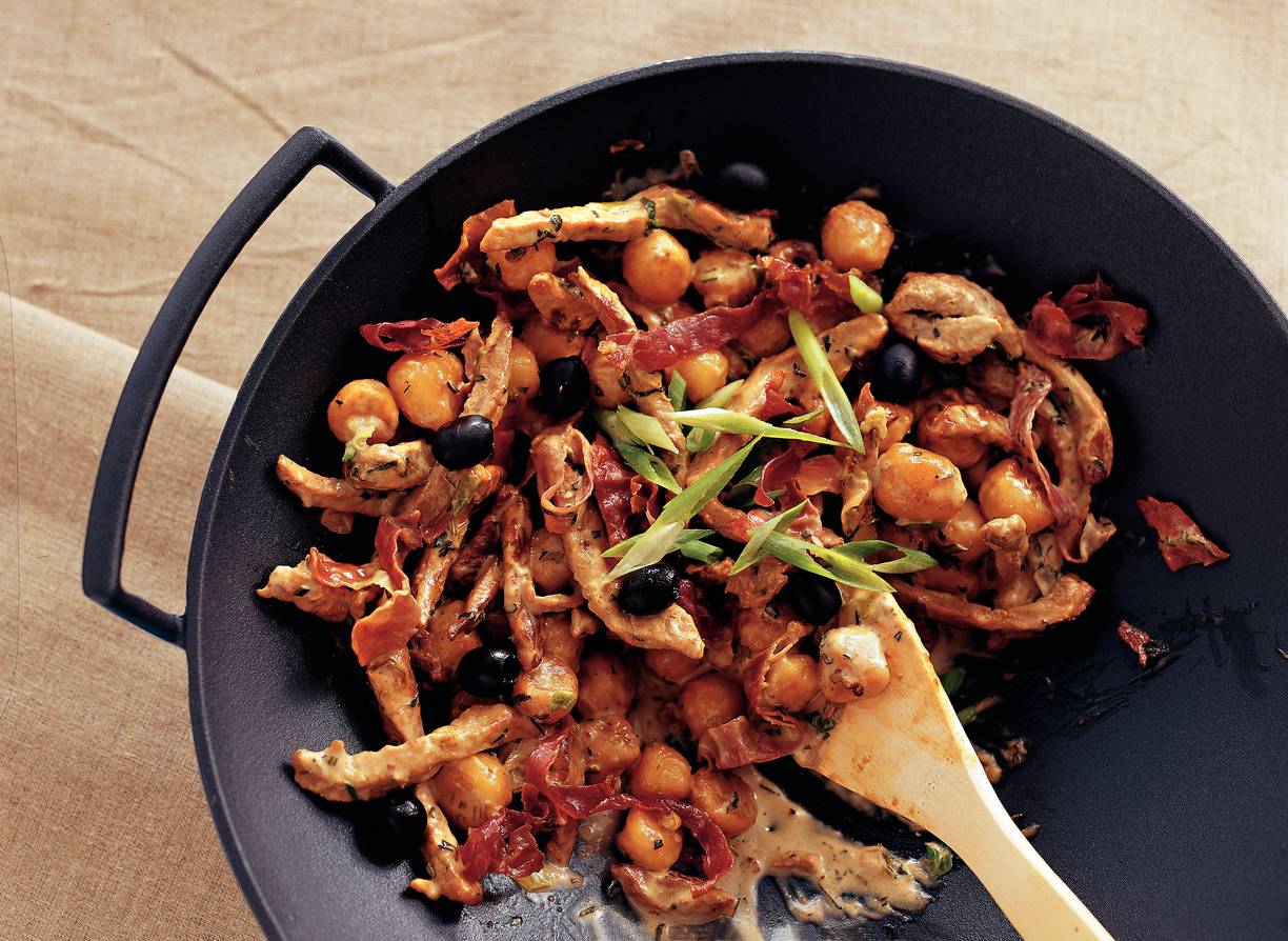 Varkensschnitzel in kruidige marsalasaus