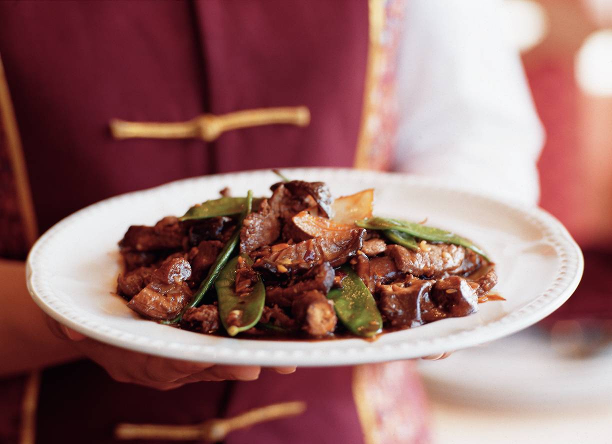 Ossenhaas uit de wok