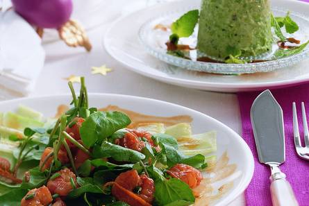 Tuinerwtentimbaaltje met balsamicosiroop