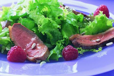 Salade met eendenborstfilet