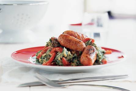 Penne met mediterrane groentemix en ansjovis