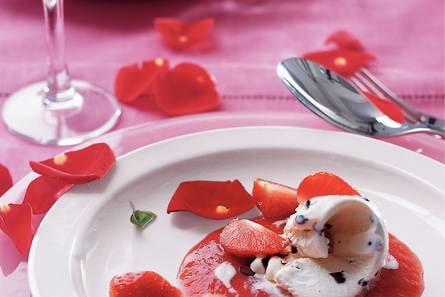 IJskrullen met aardbeien-portcoulis