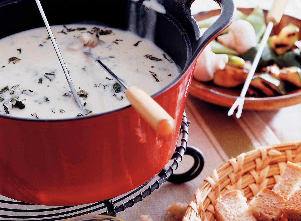 Fondue van drie kazen
