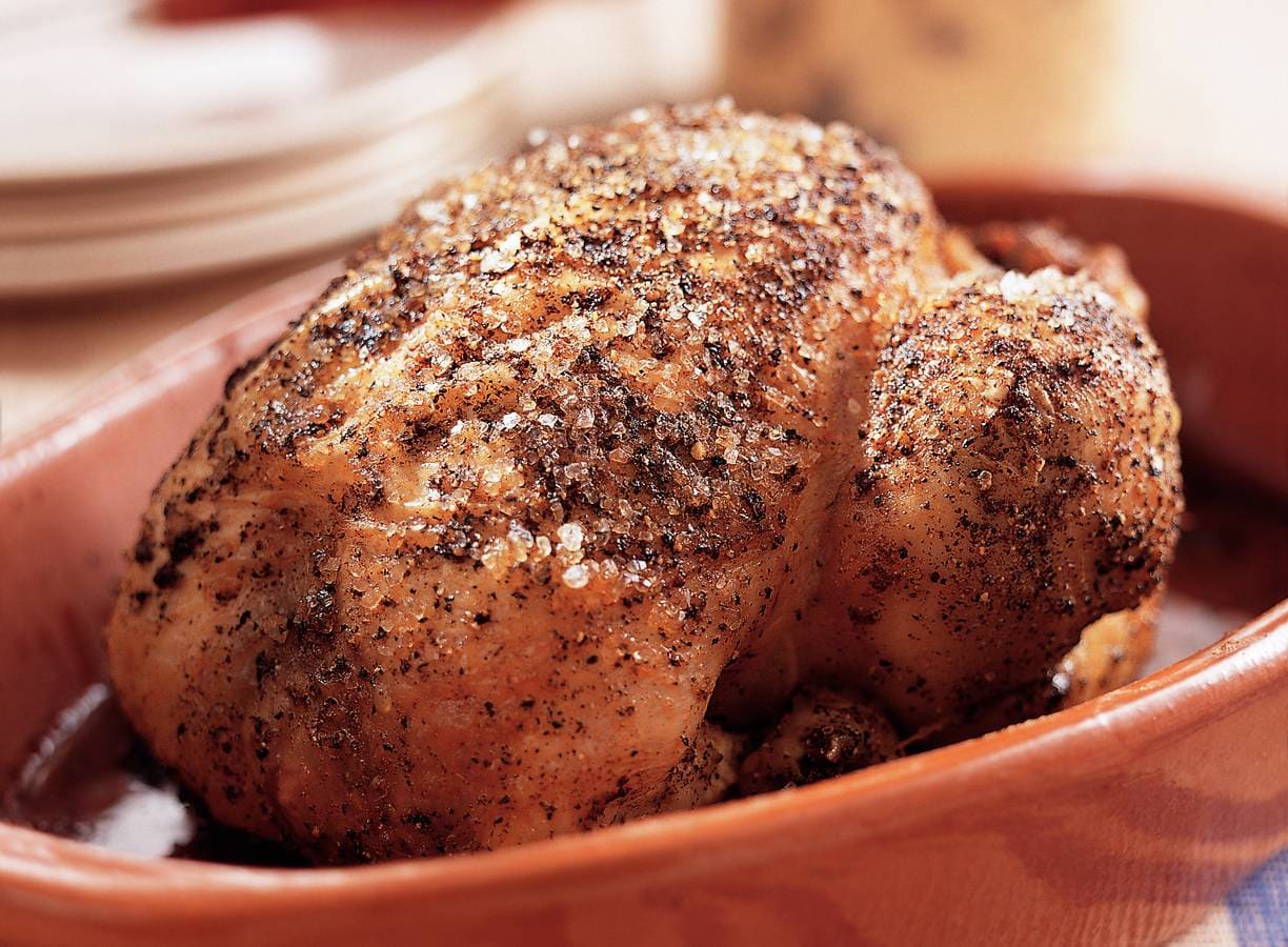Peperkip uit de oven