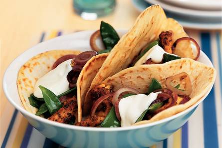 Taco's met Mexicaanse kip