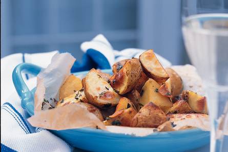 Knoflookaardappeltjes uit de oven
