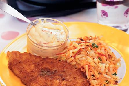Schol met wortelrösti