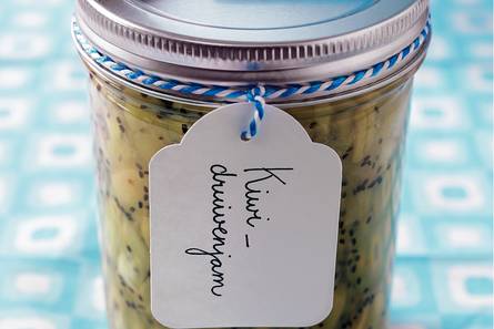 Kiwi-jam met druiven en port
