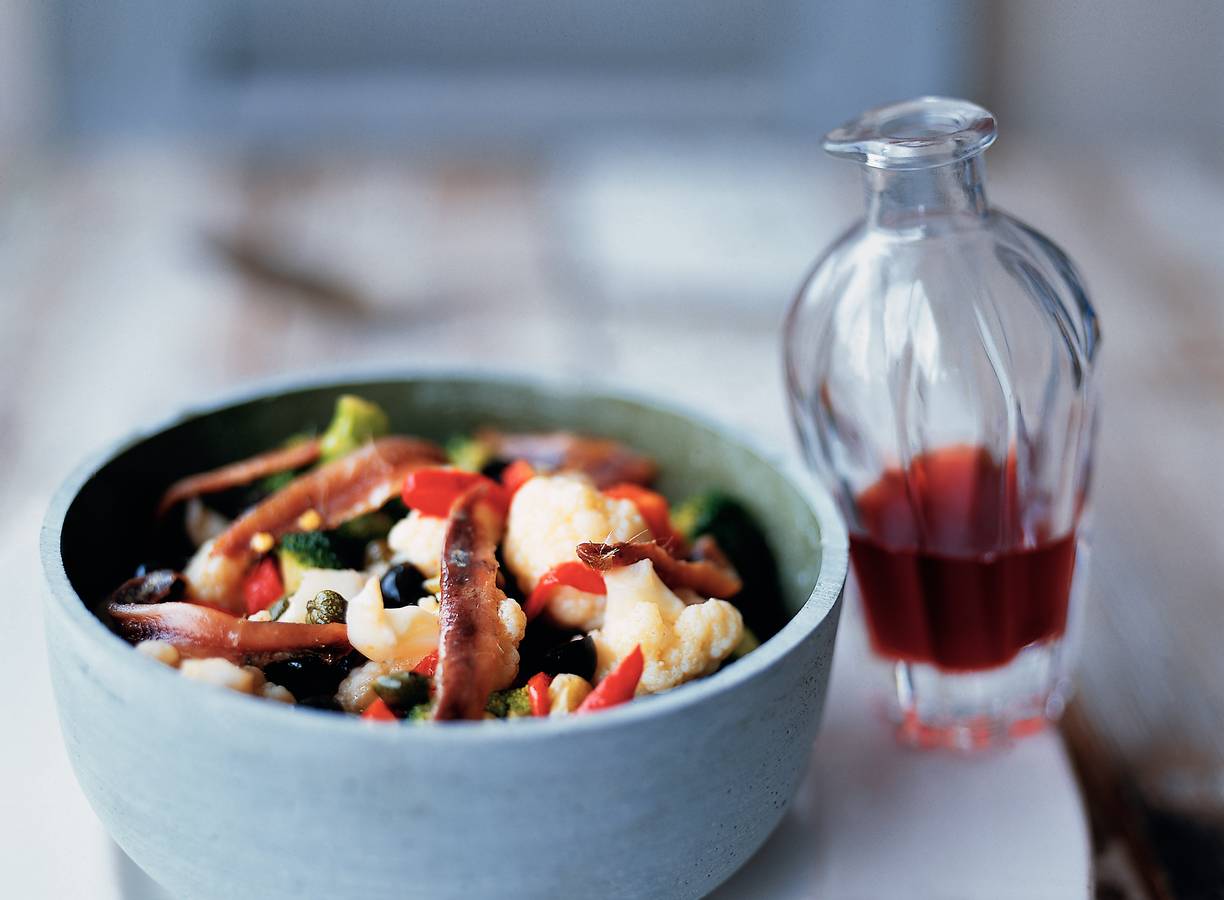 Bloemkoolsalade met ansjovis