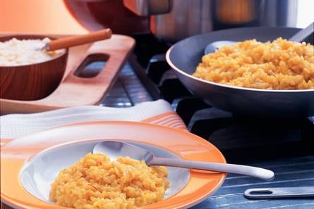 Romige saffraanrisotto