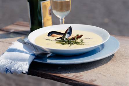 Mossel-saffraansoep