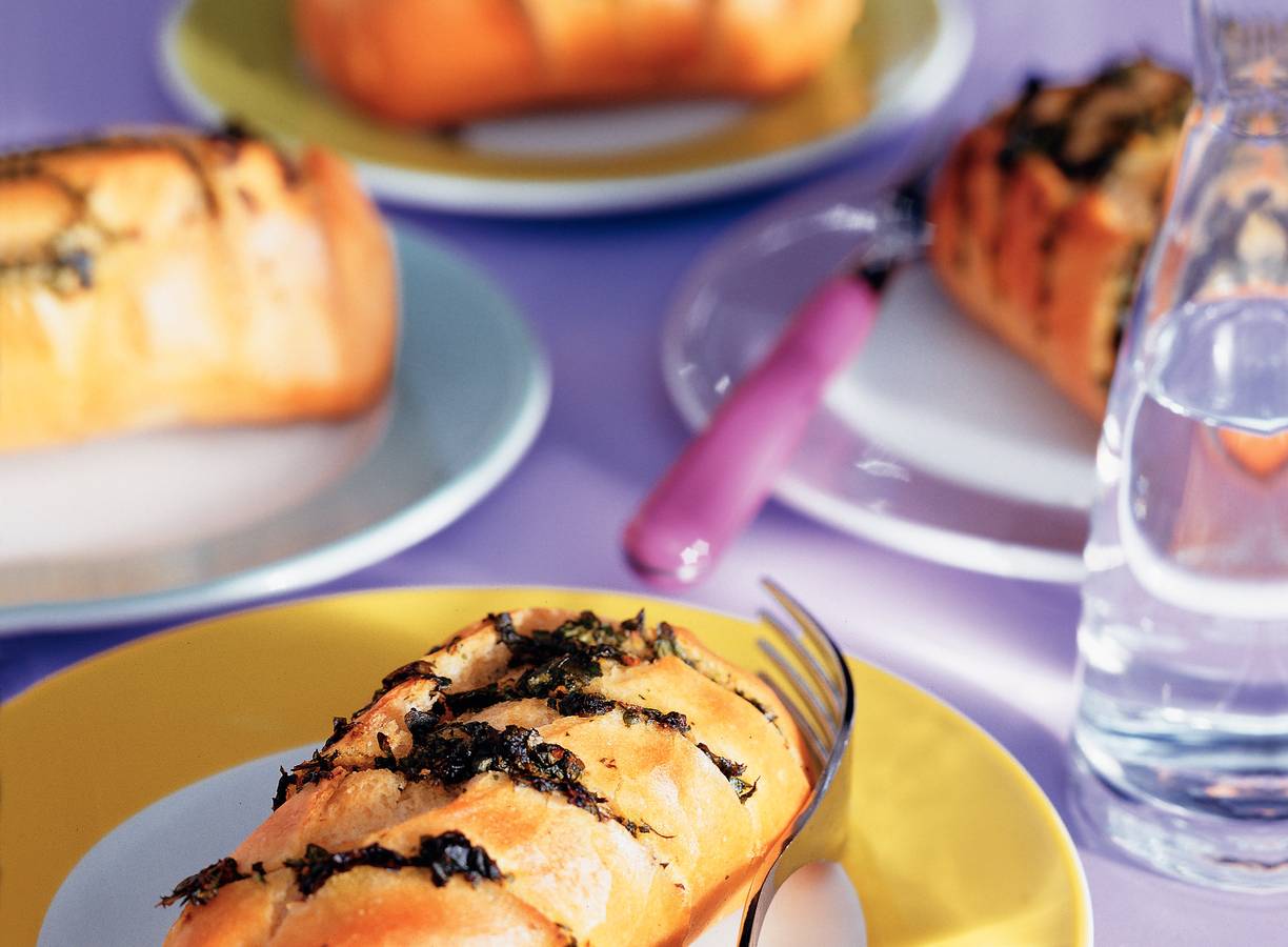 Pistoletjes met koriander-knoflookboter
