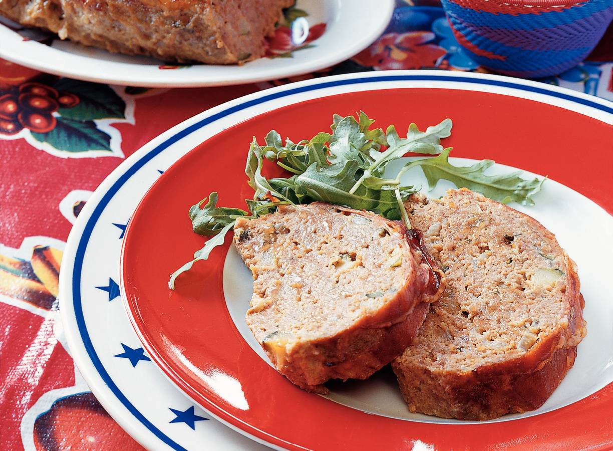 Gehaktbrood met mosterdmayonaise