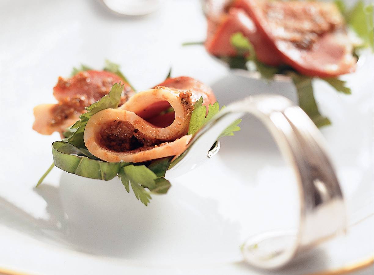 Eendenborst met kruidensalade