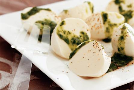 Buffelmozzarella met pistou