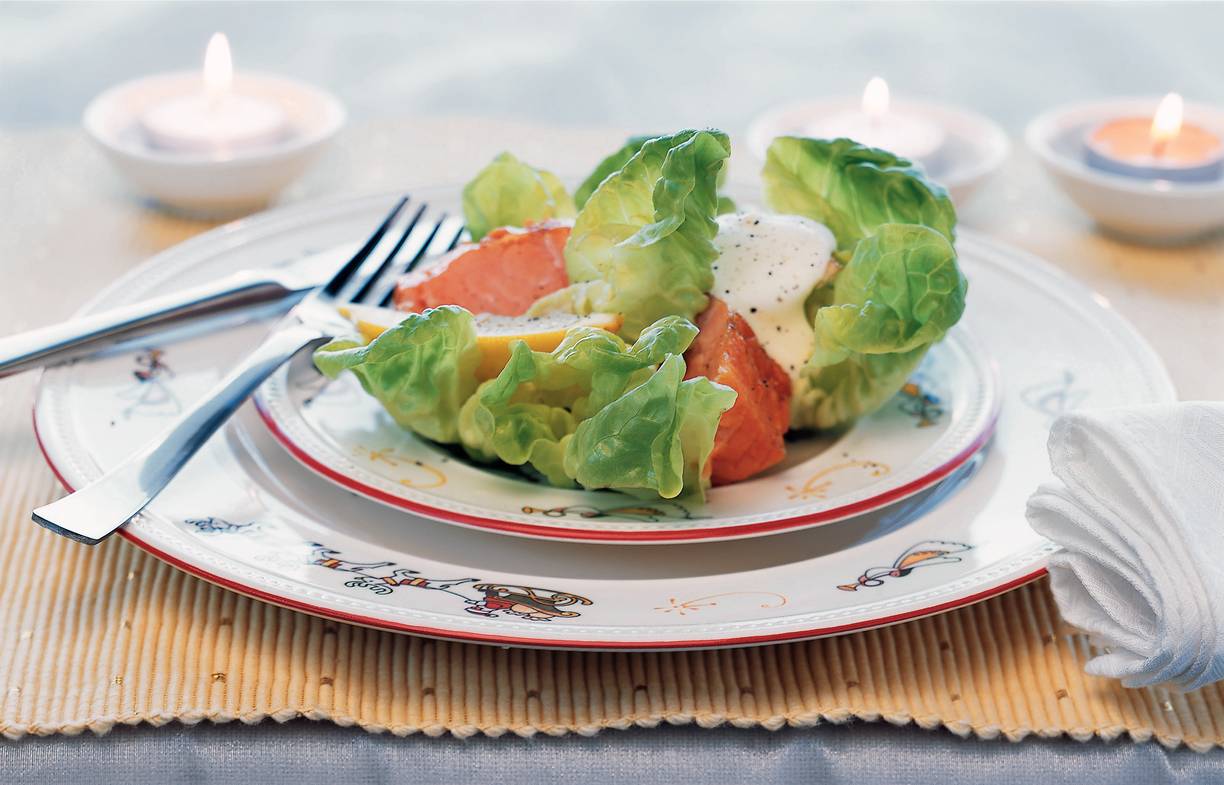 Gerookte-zalmsalade