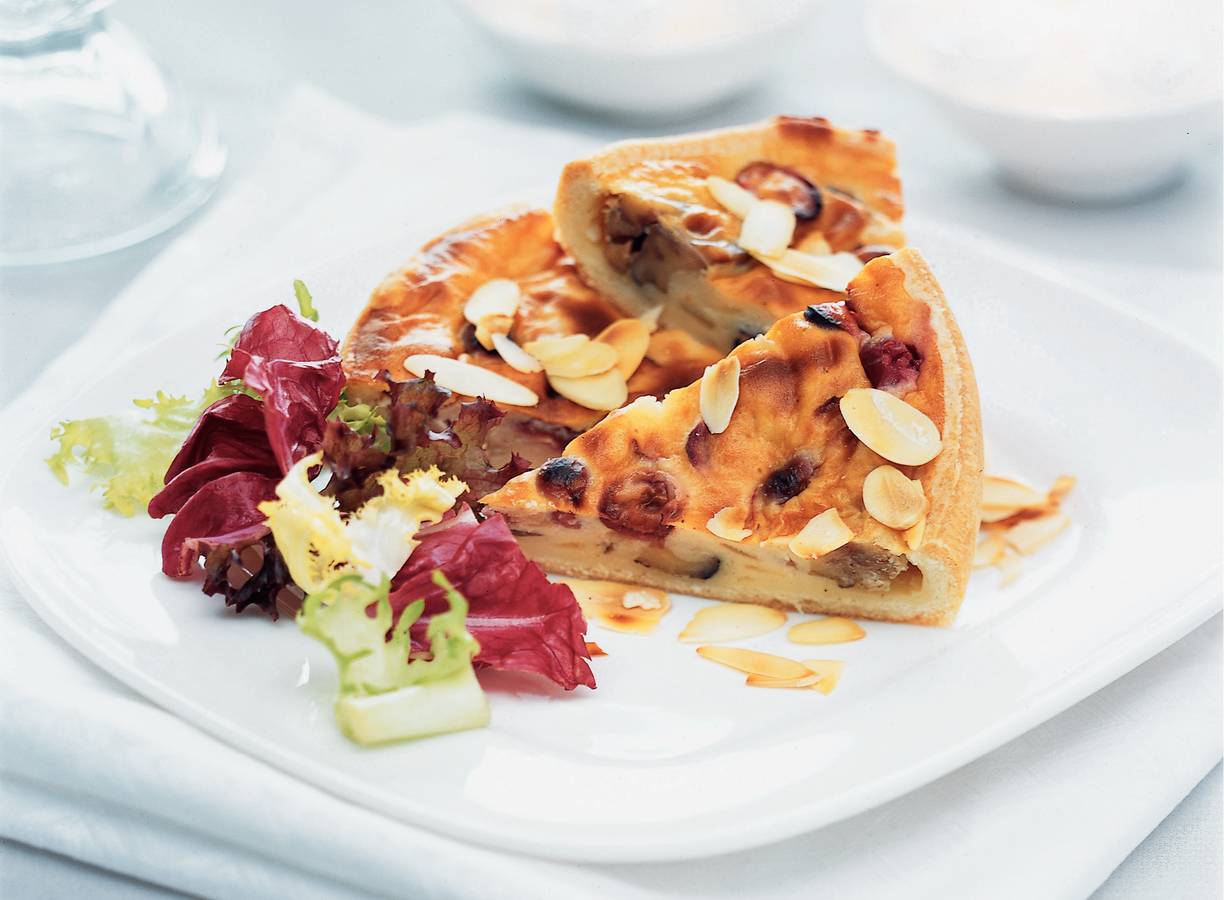 Feestelijke kerstquiche