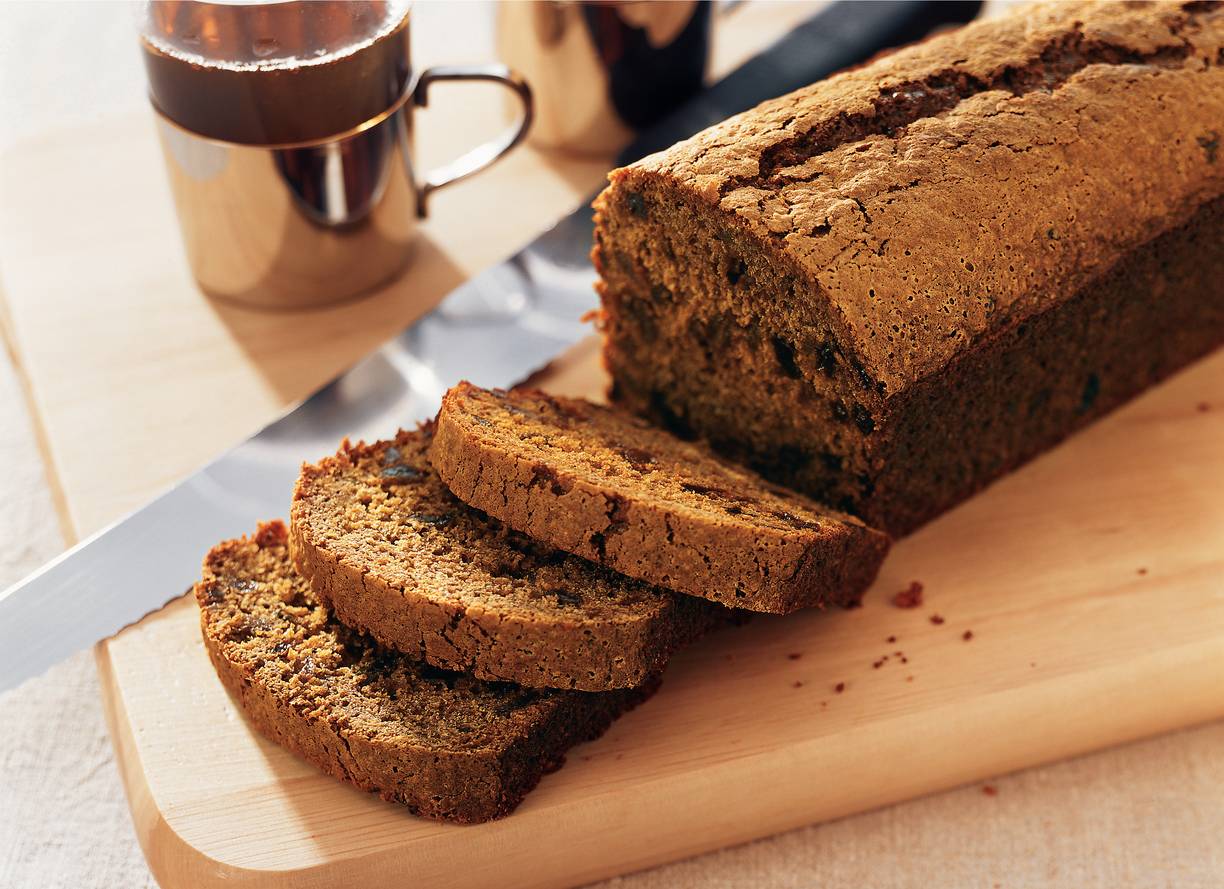 Kruidkoek met gember en rozijnen