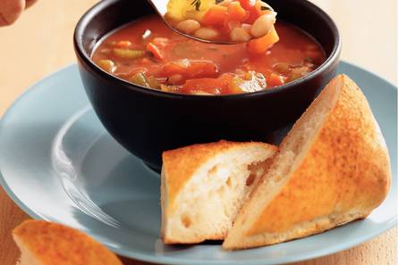 Bonensoep met ciabatta