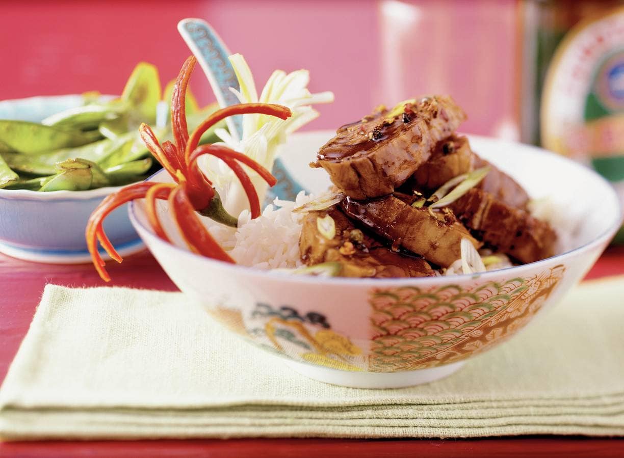 Varkenshaasje met zoetzure saus