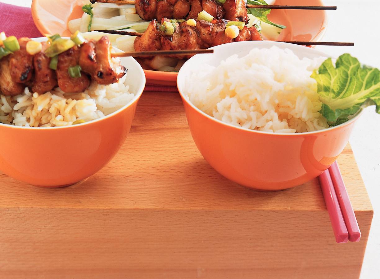 Japanse kipspiesjes met paksoi