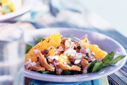 Makreelsalade met sinaasappel