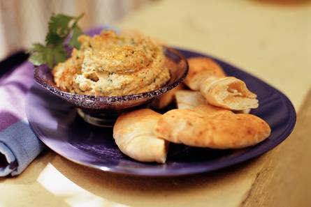 Auberginedip met sesamzaad