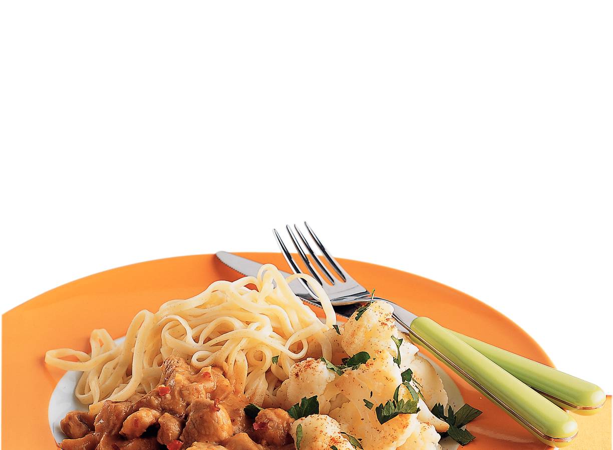 Bami met roergebakken bloemkool