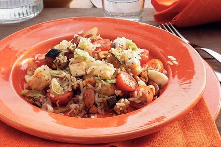Provençaalse rijstschotel