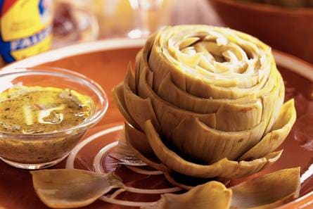 Artichauts vinaigrette - Artisjokken met vinaigrette