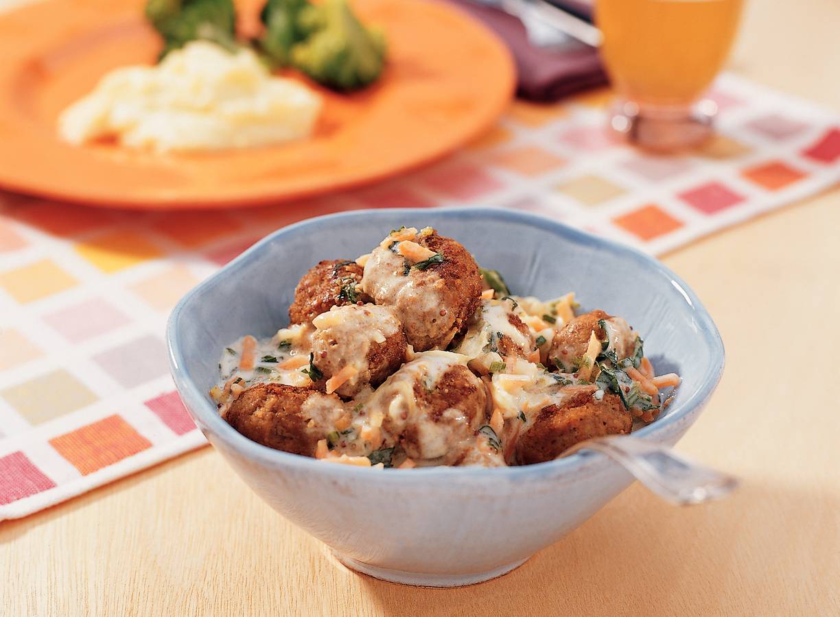Gehaktballetjes in biersaus
