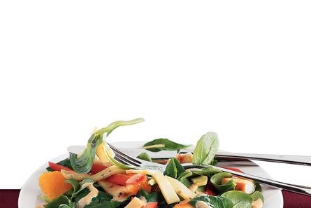 Kipsalade met croutons