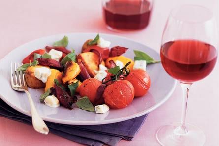 Geroosterde groenten met gorgonzola
