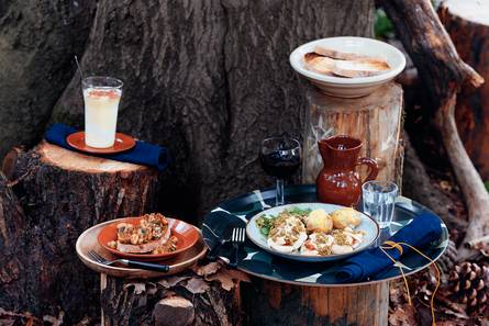 Toast met gebakken champignons