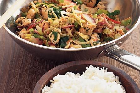 Korianderkip uit de wok