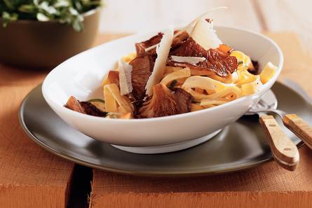 Romige tagliatelle met oesterzwammen