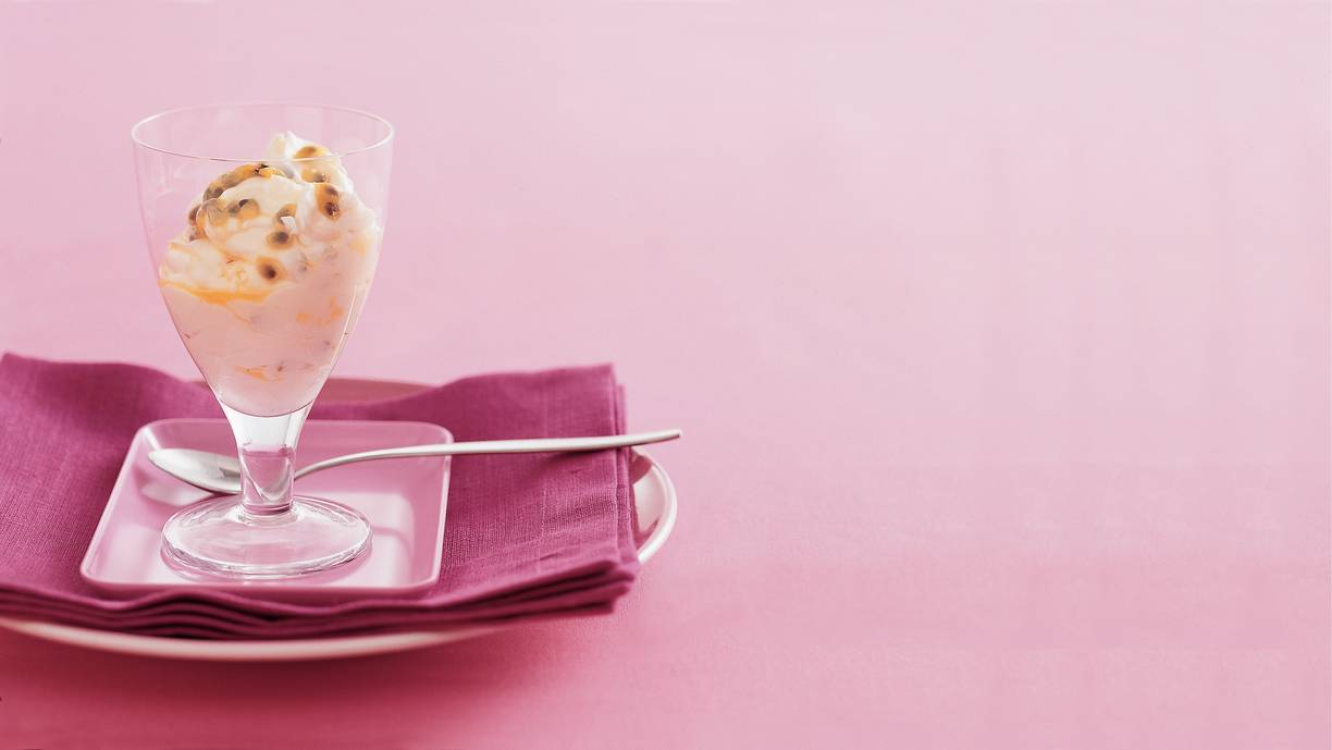 Coupe passievrucht