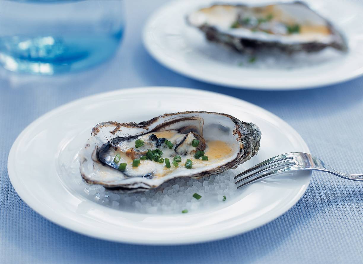 Gegratineerde oesters